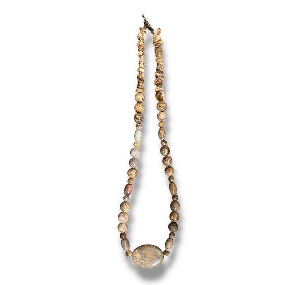 Bundle Sale 3 for $15 | Stone Necklace with Large Centerpiece - Picture 5 of 7